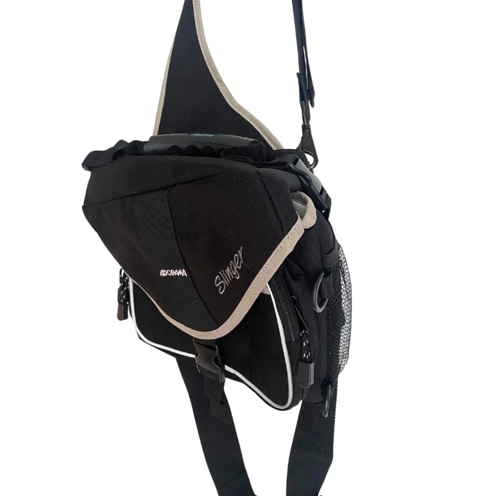 Adorama Camera Slinger Travel Bag Canvas with Reflective Details [Black]